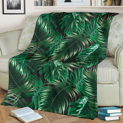 Tropical Flower Pattern Print Design TF012 Fleece Blanket