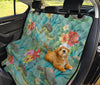 Sea Turtle Pattern Print Design T012 Rear Dog  Seat Cover