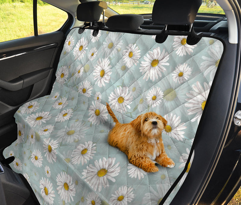 Daisy Pattern Print Design DS012 Rear Dog  Seat Cover