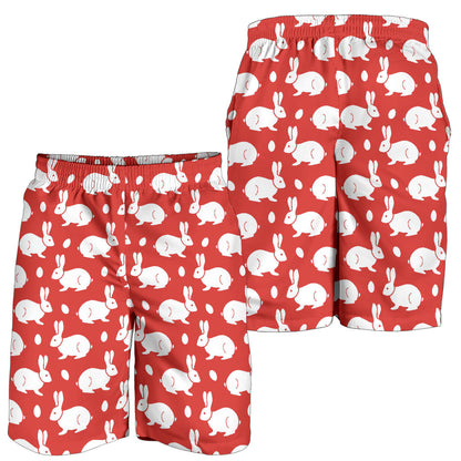 Rabbit Pattern Print Design RB017 Mens Shorts