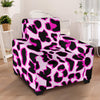 Pink Leopard Print Armchair Slipcover