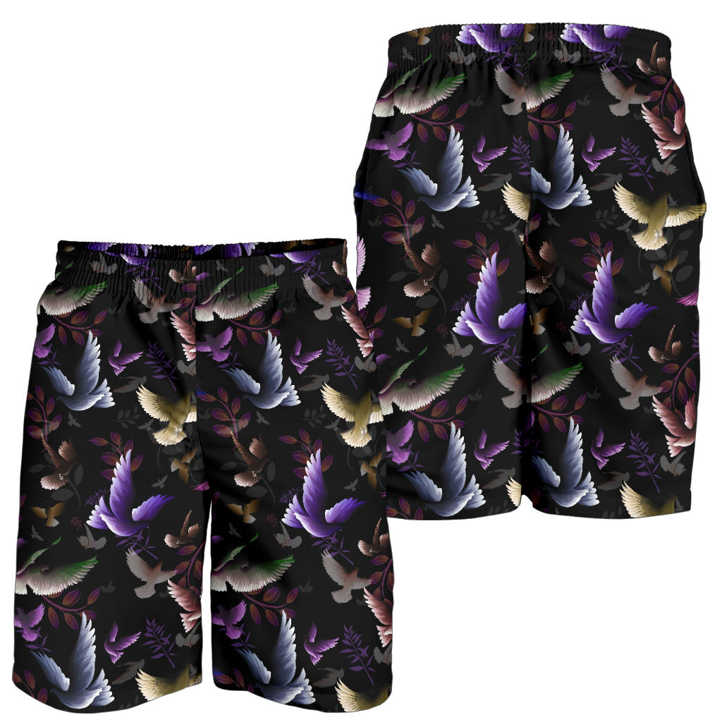Pigeon Pattern Print Design 01 Mens Shorts