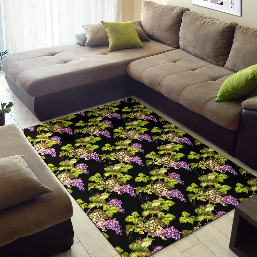 Grape Pattern Print Design GP04 Area Rugs