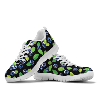 Blueberry Pattern Print Design BB03 Sneakers White Bottom Shoes