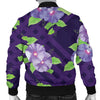 Morning Glory Pattern Print Design MG03 Men Bomber Jacket