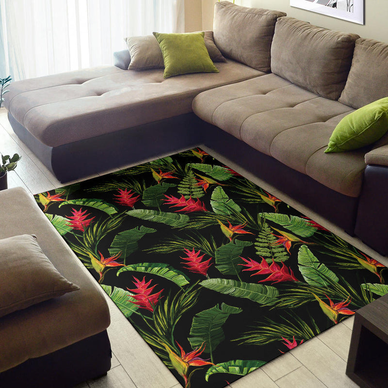 Bird Of Paradise Pattern Print Design BOP010 Area Rugs