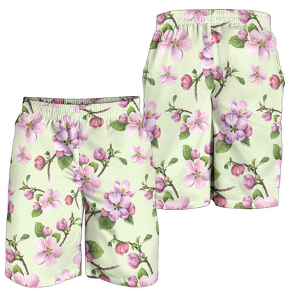 Apple blossom Pattern Print Design AB05 Mens Shorts