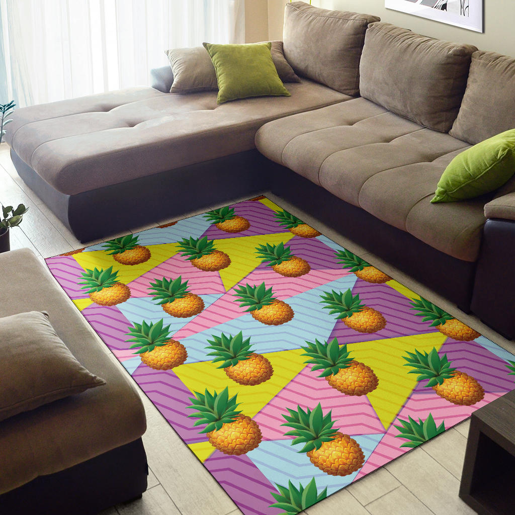 Pineapple Pattern Print Design PP05 Area Rugs