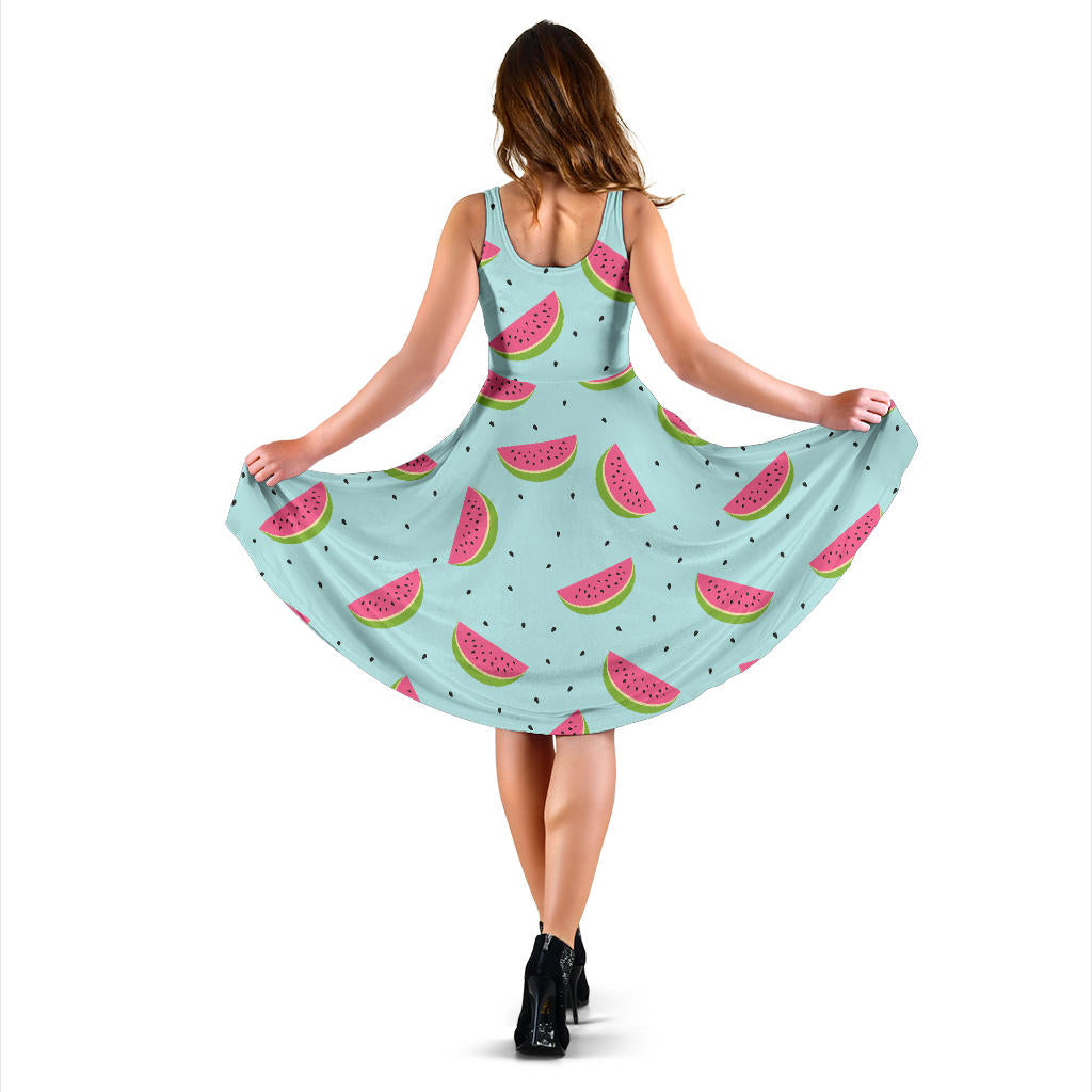 Watermelon Pattern Print Design WM06 Midi Dress