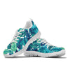 Brightness Tropical Palm Leaves Sneakers White Bottom Shoes