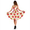 Strawberry Pattern Print Design SB02 Midi Dress