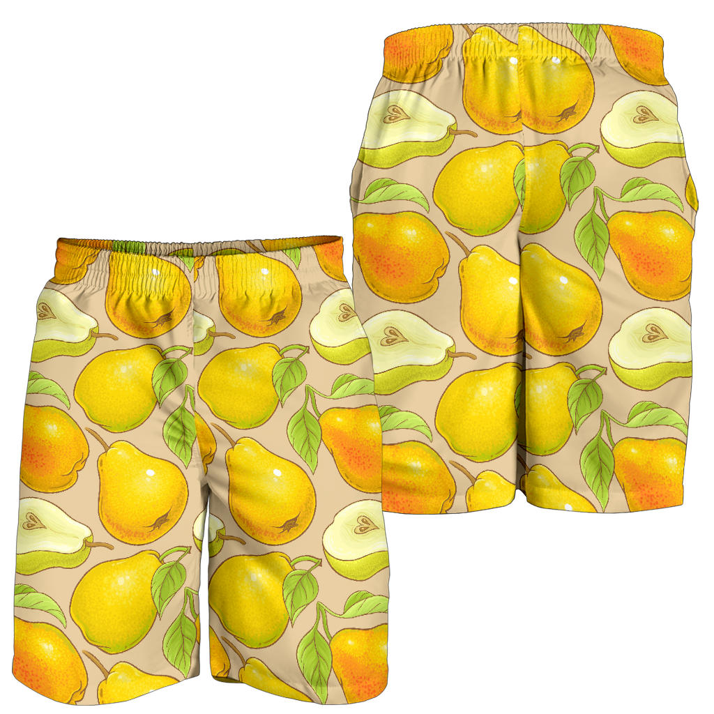 Pear Pattern Print Design PE05 Mens Shorts