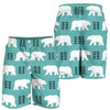 Polar Bear Pattern Print Design A05 Mens Shorts