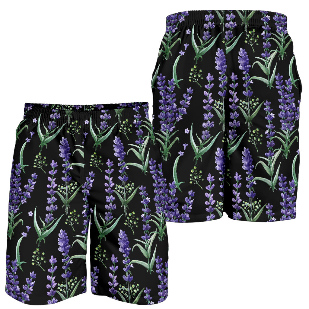 Lavender Pattern Print Design LV01 Mens Shorts