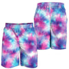 Tie Dye Blue Pink Mens Shorts