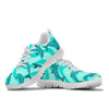 Dolphin Wave Print Sneakers White Bottom Shoes