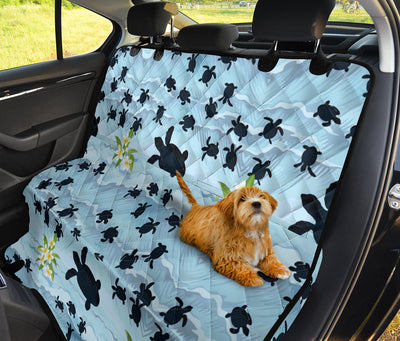 Sea Turtle Pattern Print Design T011 Rear Dog  Seat Cover