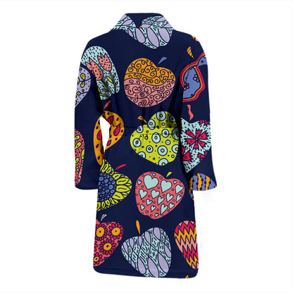 Apple Pattern Print Design AP05 Men Bathrobe