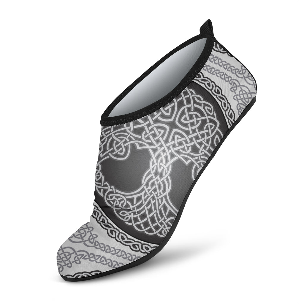 Celtic Tree of life Print Aqua Water Shoes