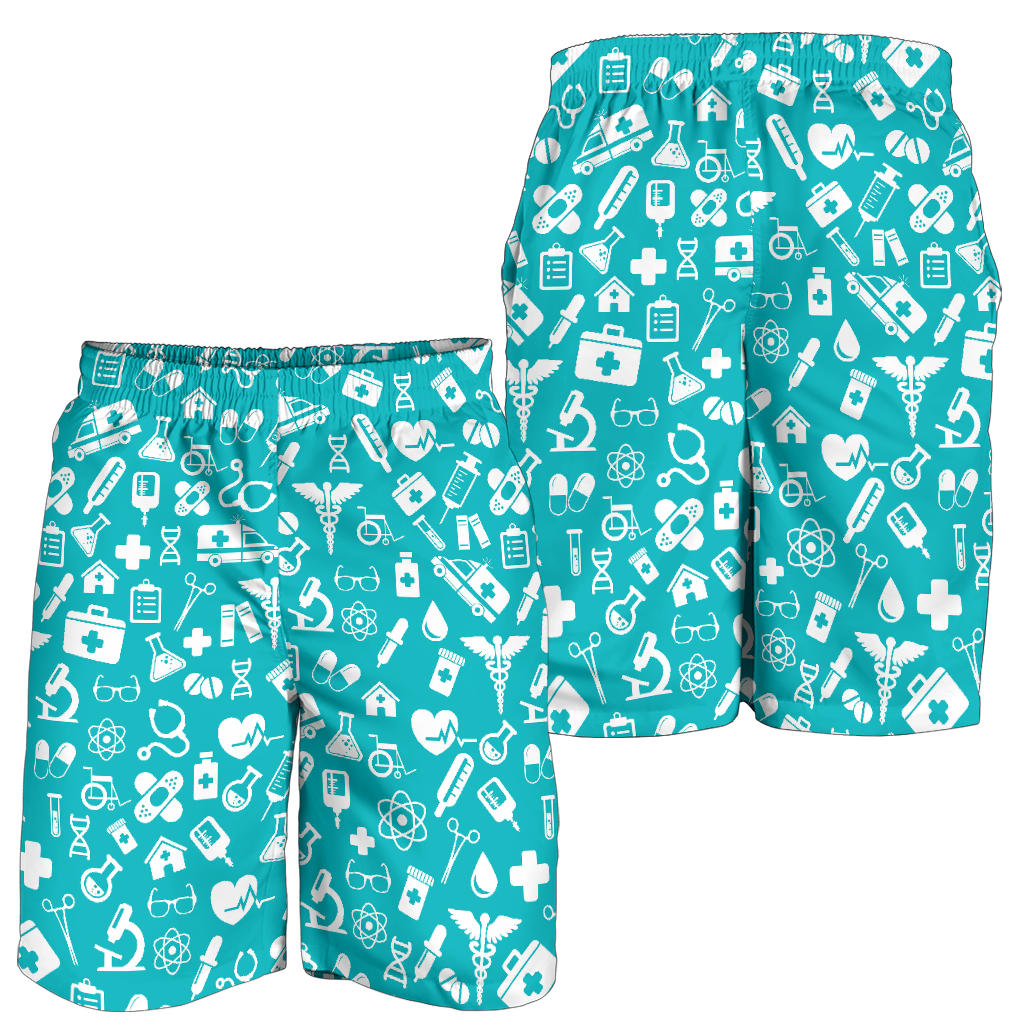 Medical Pattern Print Design 04 Mens Shorts