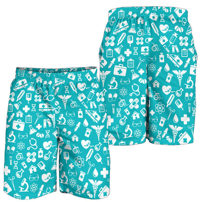 Medical Pattern Print Design 04 Mens Shorts