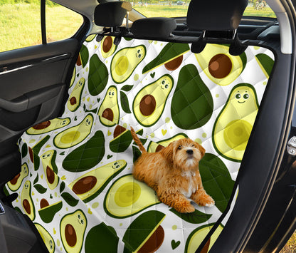 Avocado Pattern Print Design AC06 Rear Dog  Seat Cover