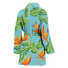 Bird Of Paradise Pattern Print Design BOP04 Women Bathrobe