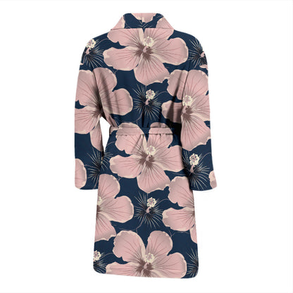 Plumeria Pattern Print Design PM018 Men Bathrobe