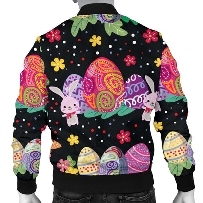 Easter Eggs Pattern Print Design RB06 Men Bomber Jacket