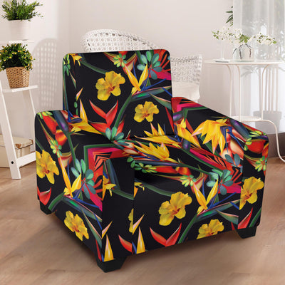 Bird Of Paradise Pattern Print Design BOP016 Armchair Slipcover