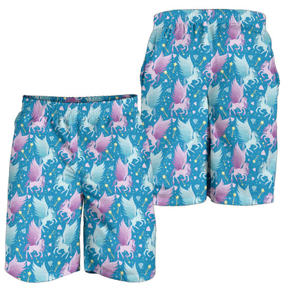 Pegasus Pattern Print Design 04 Mens Shorts