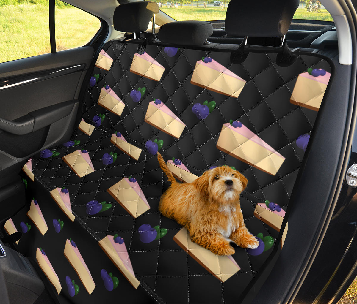 Cheesecake blueberry Pattern Print Design CK01 Rear Dog  Seat Cover