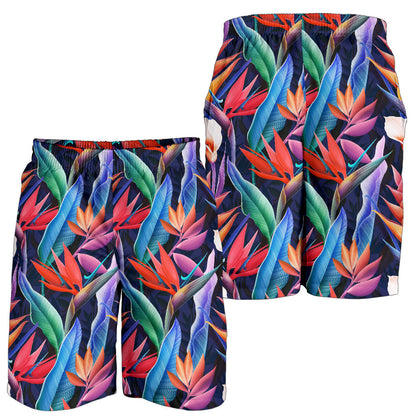 Tropical Flower Pattern Print Design TF023 Mens Shorts
