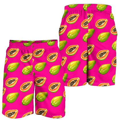 Papaya Pattern Print Design PP02 Mens Shorts