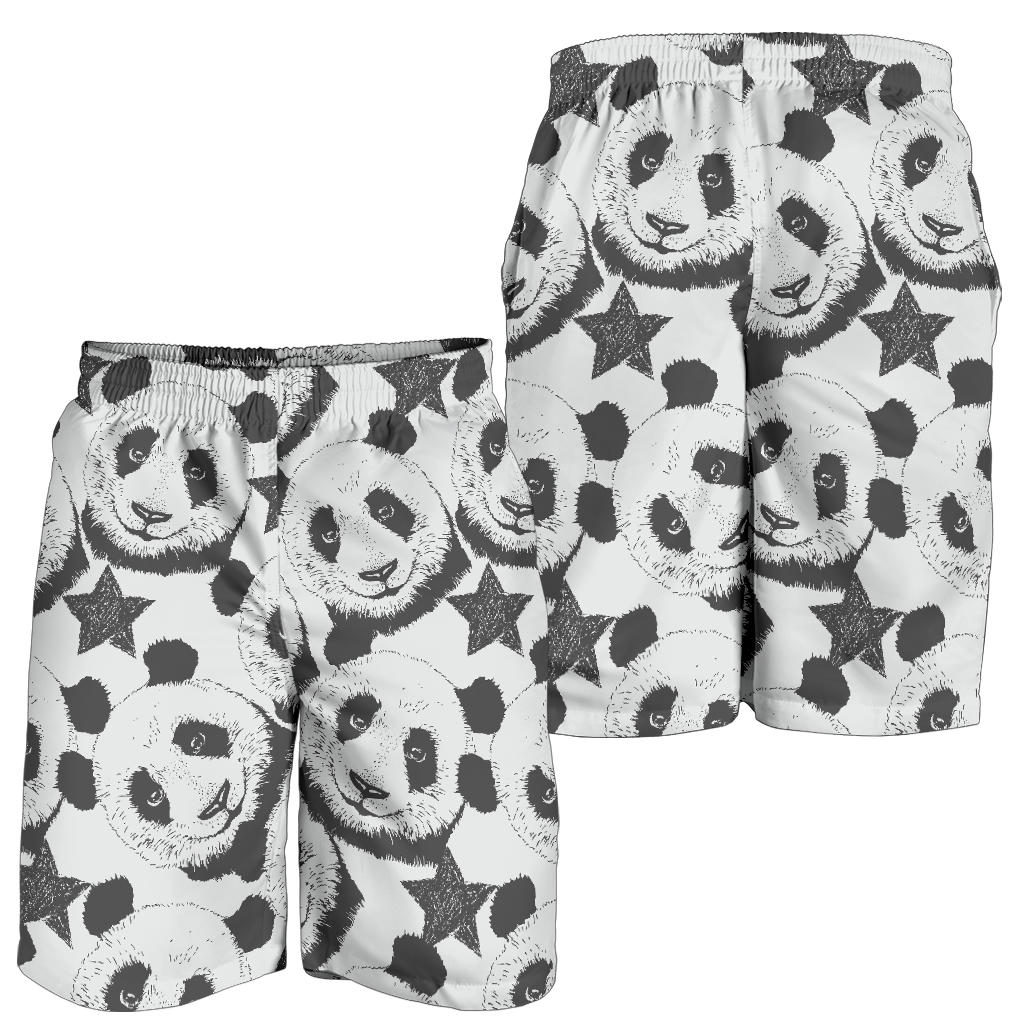 Panda Pattern Print Design A02 Mens Shorts