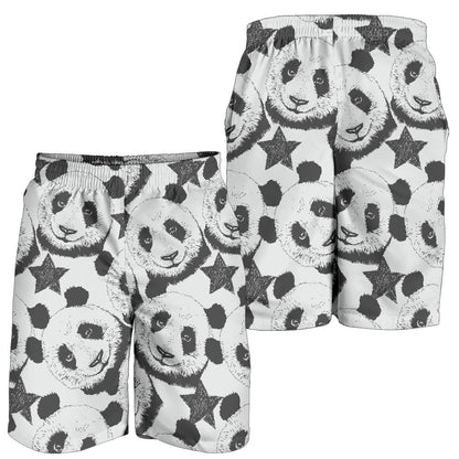 Panda Pattern Print Design A02 Mens Shorts