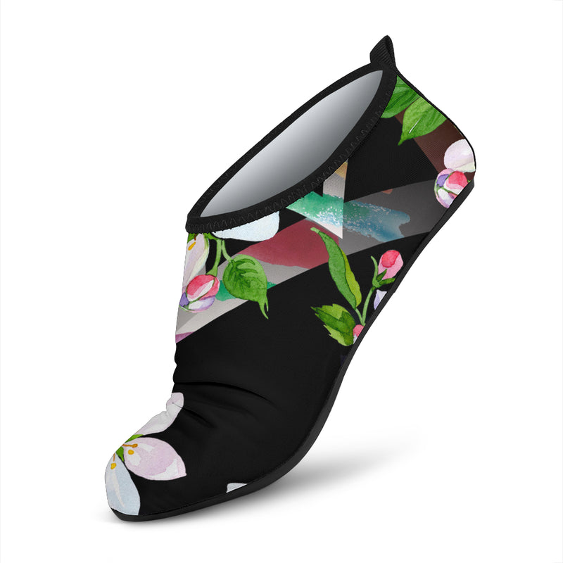 Apple blossom Pattern Print Design AB07 Aqua Water Shoes