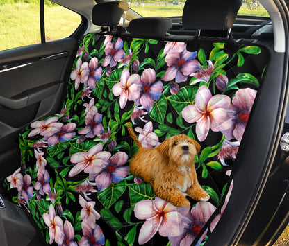 Plumeria Pattern Print Design PM01 Rear Dog  Seat Cover