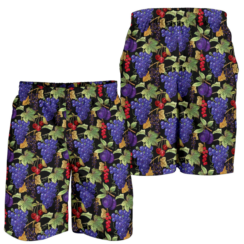 Grape Pattern Print Design GP05 Mens Shorts