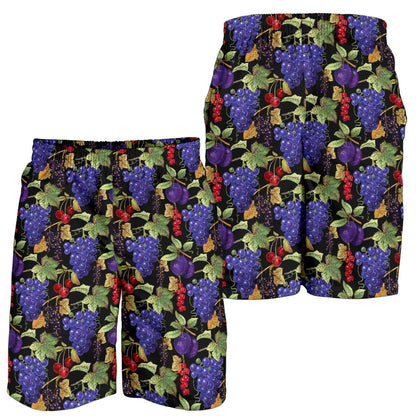 Grape Pattern Print Design GP05 Mens Shorts