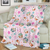 Cupcake Pattern Print Design CP03 Fleece Blanket