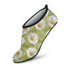 Daisy Pattern Print Design DS06 Aqua Water Shoes