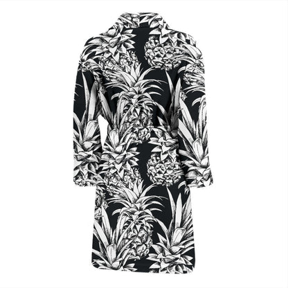 Pineapple Pattern Print Design PP08 Men Bathrobe