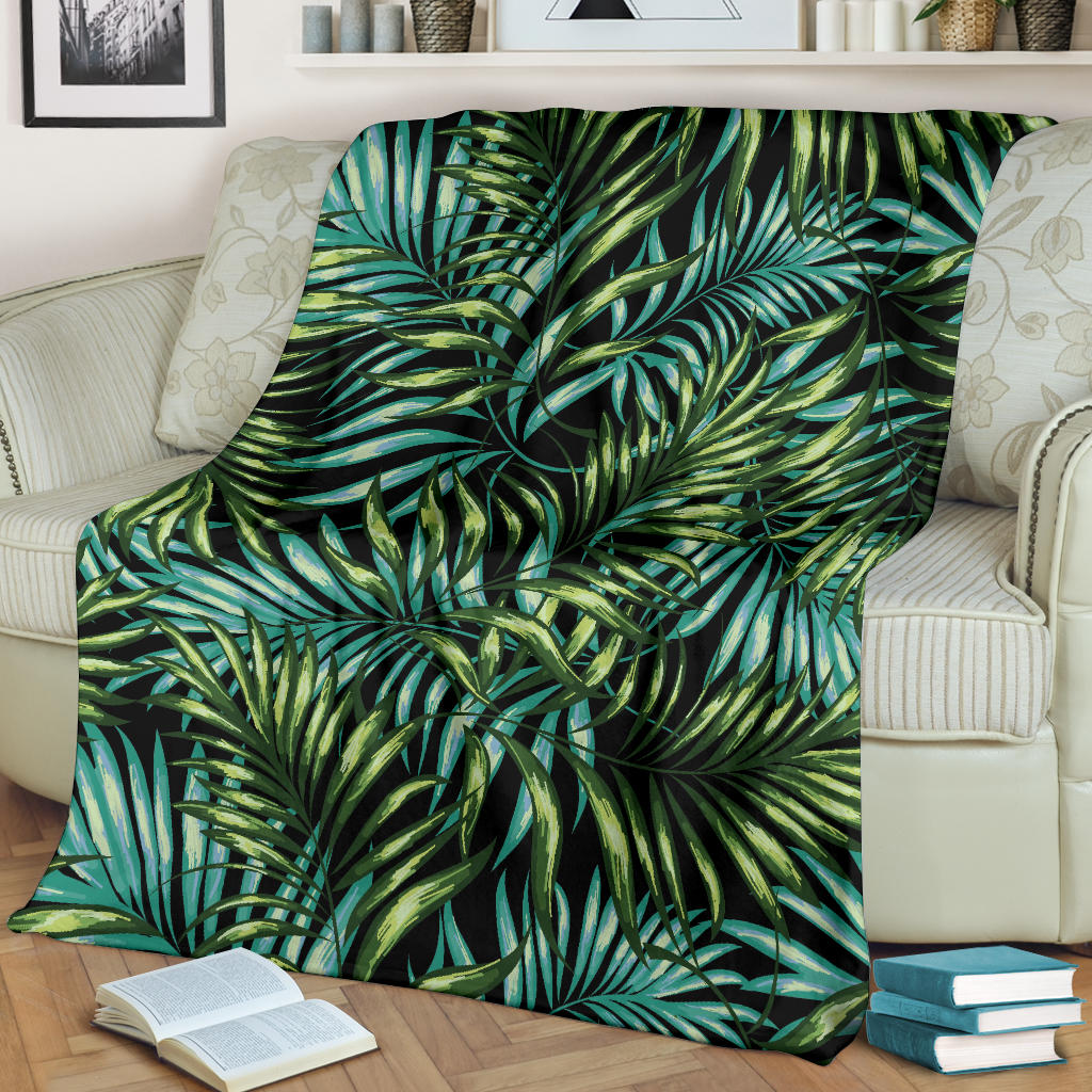 Tropical Flower Pattern Print Design TF08 Fleece Blanket
