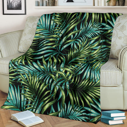 Tropical Flower Pattern Print Design TF08 Fleece Blanket