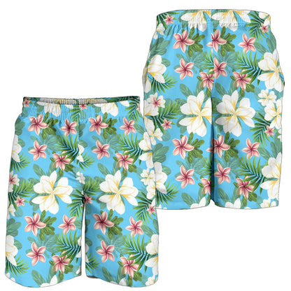 Plumeria Pattern Print Design PM028 Mens Shorts