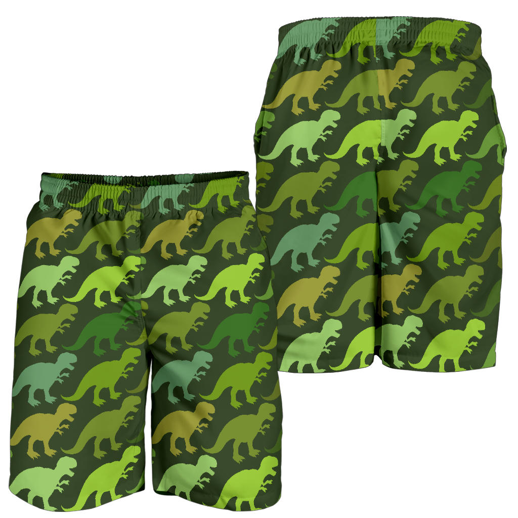 T Rex Pattern Print Design A03 Mens Shorts