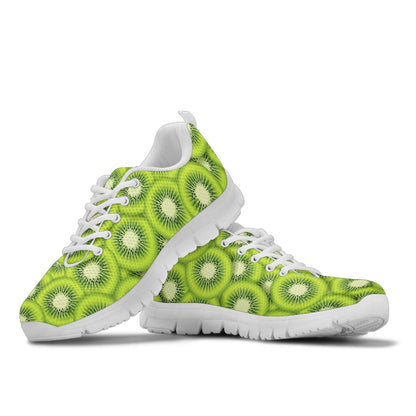Kiwi Pattern Print Design KW01 Sneakers White Bottom Shoes