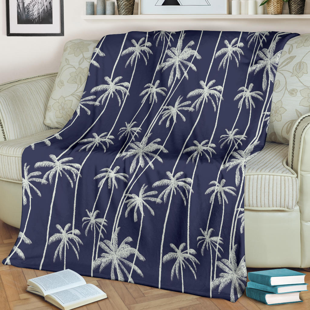 Palm Tree Pattern Print Design PT06 Fleece Blanket