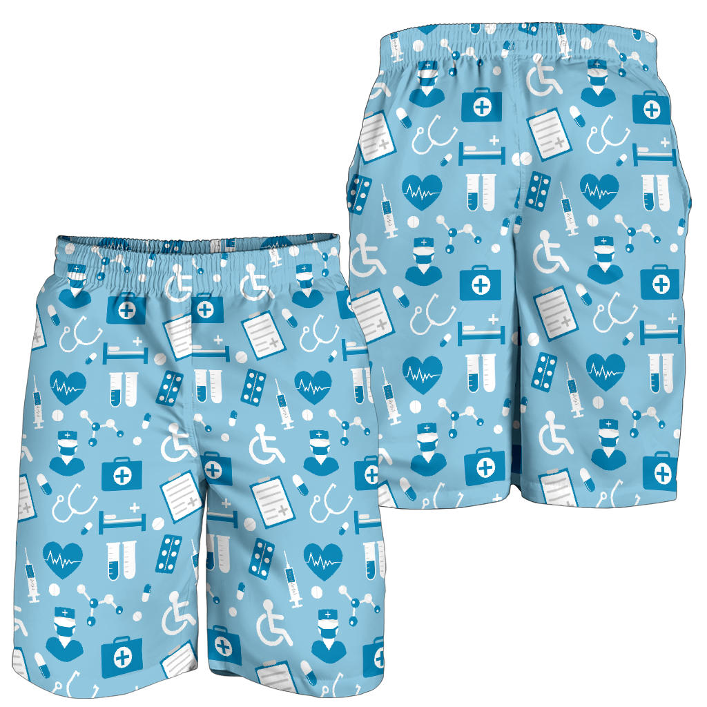 Medical Pattern Print Design 05 Mens Shorts